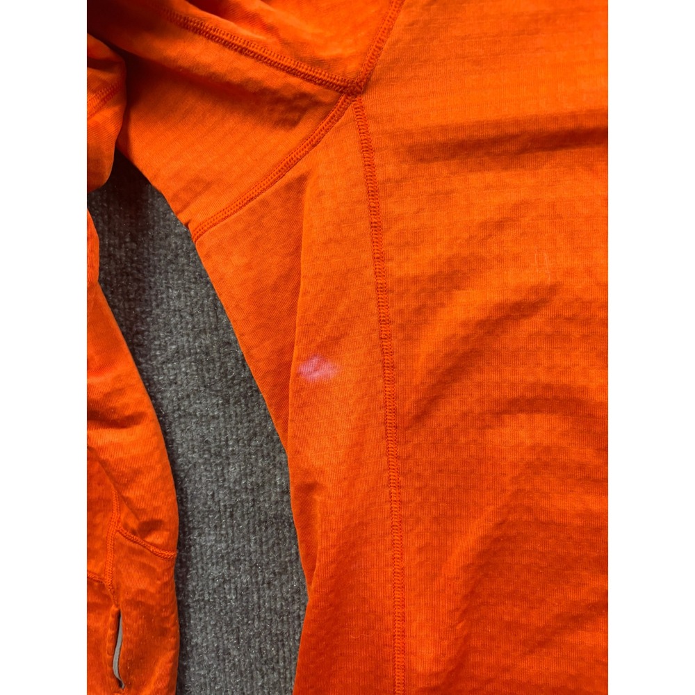 Patagonia R1 Pullover Hoody Mens XL Orange Polartec Grid Fleece Midlayer - Picture 6 of 8
